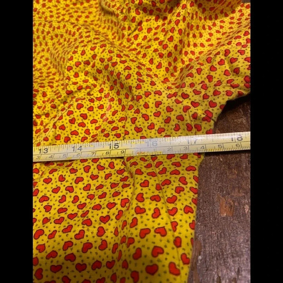 Vintage Button Down Novelty Heart Print Shirt - Picture 9 of 10